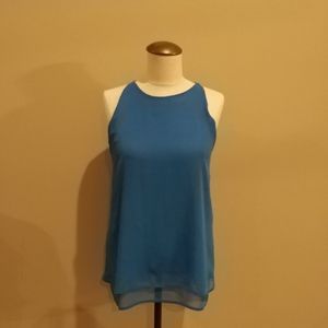 Violet & Claire Blue Flowy Top